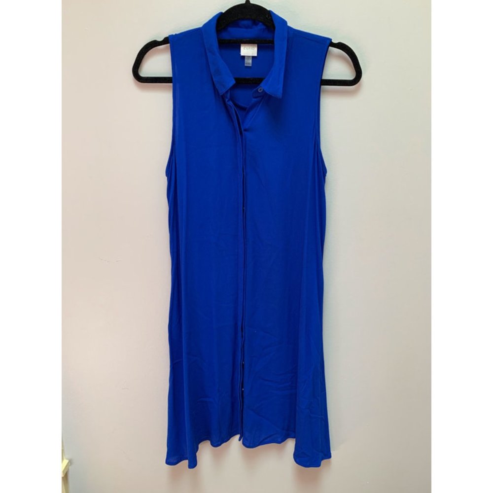 Casual Cupio collar button-up dress